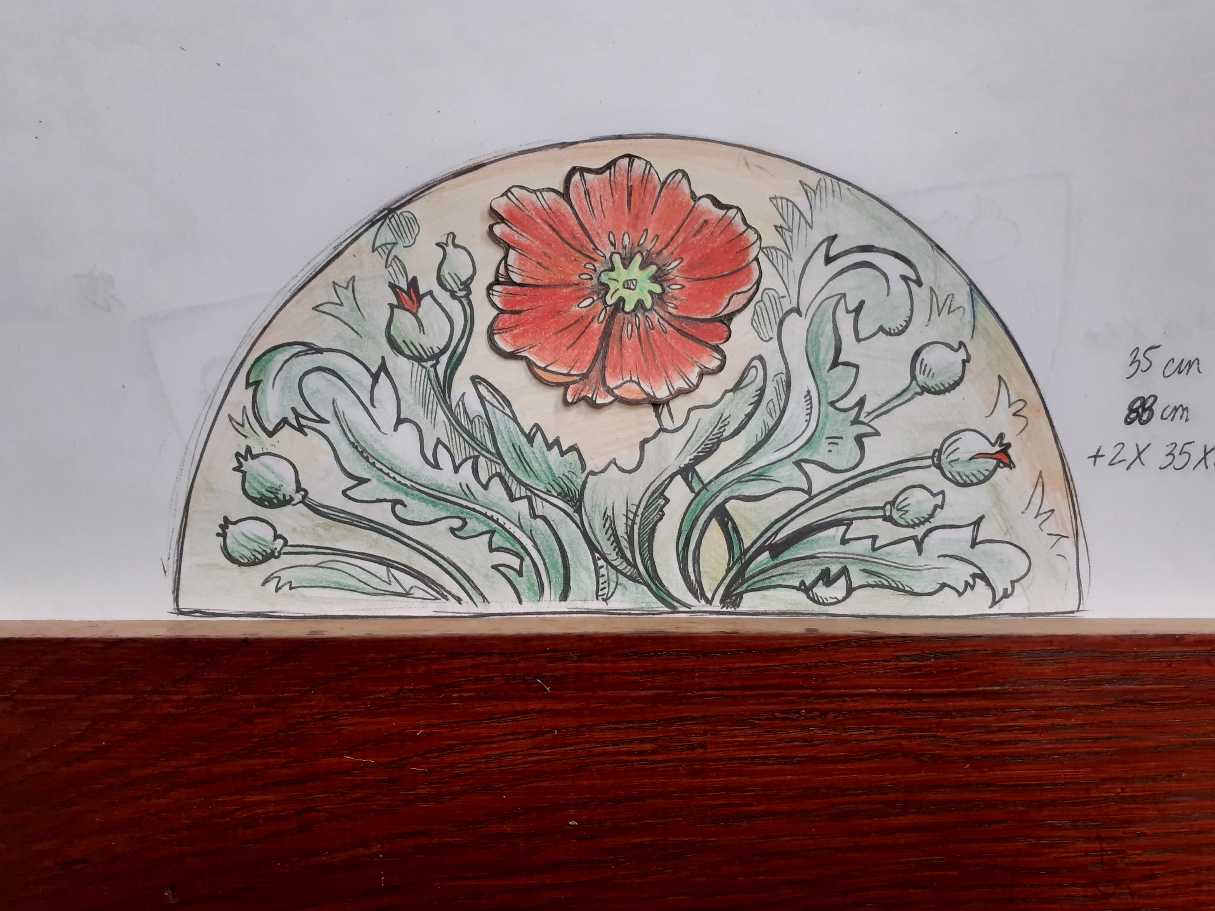 Dessin avant la réalisation