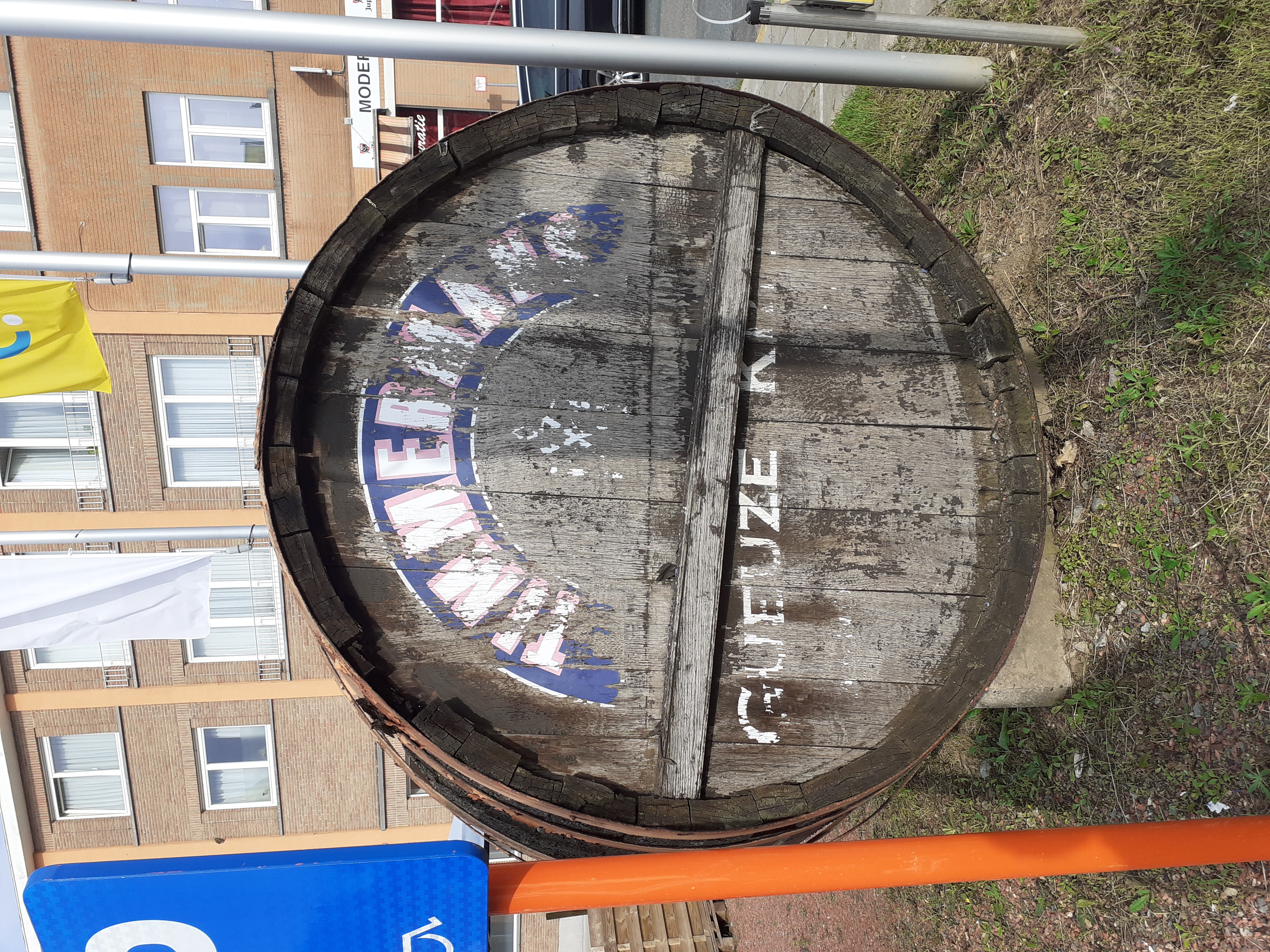 Le tonneau avant la peinture