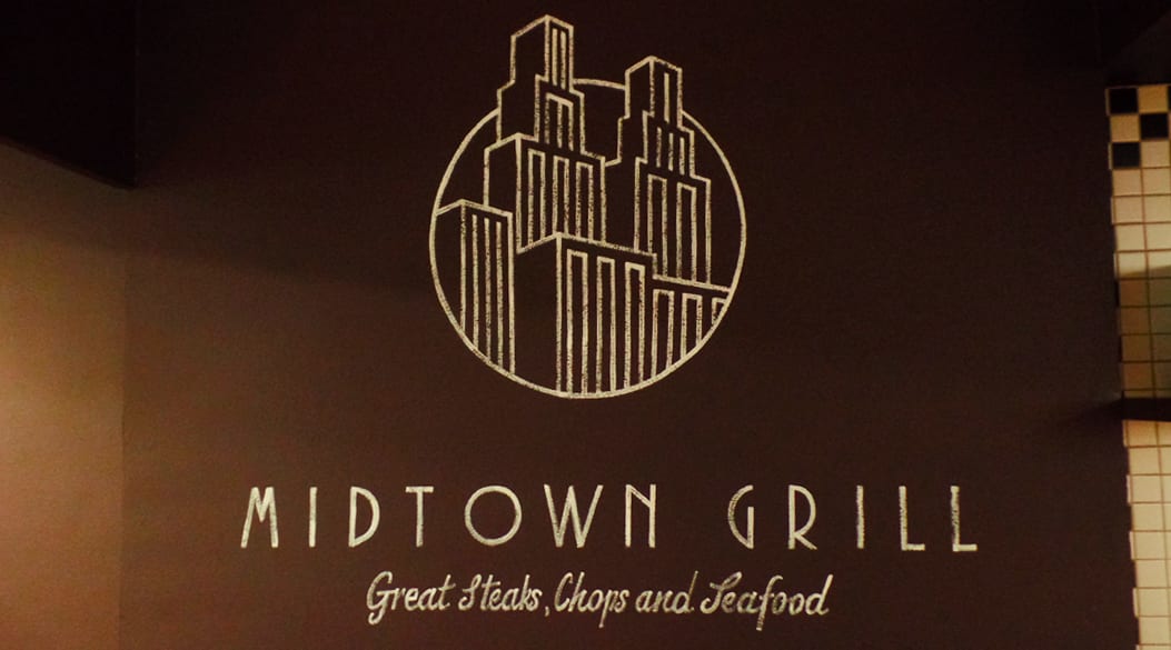 Lettrage à la craie sur panneaux noirs - Mariott Hotel (à la Bourse) - Bruxelles