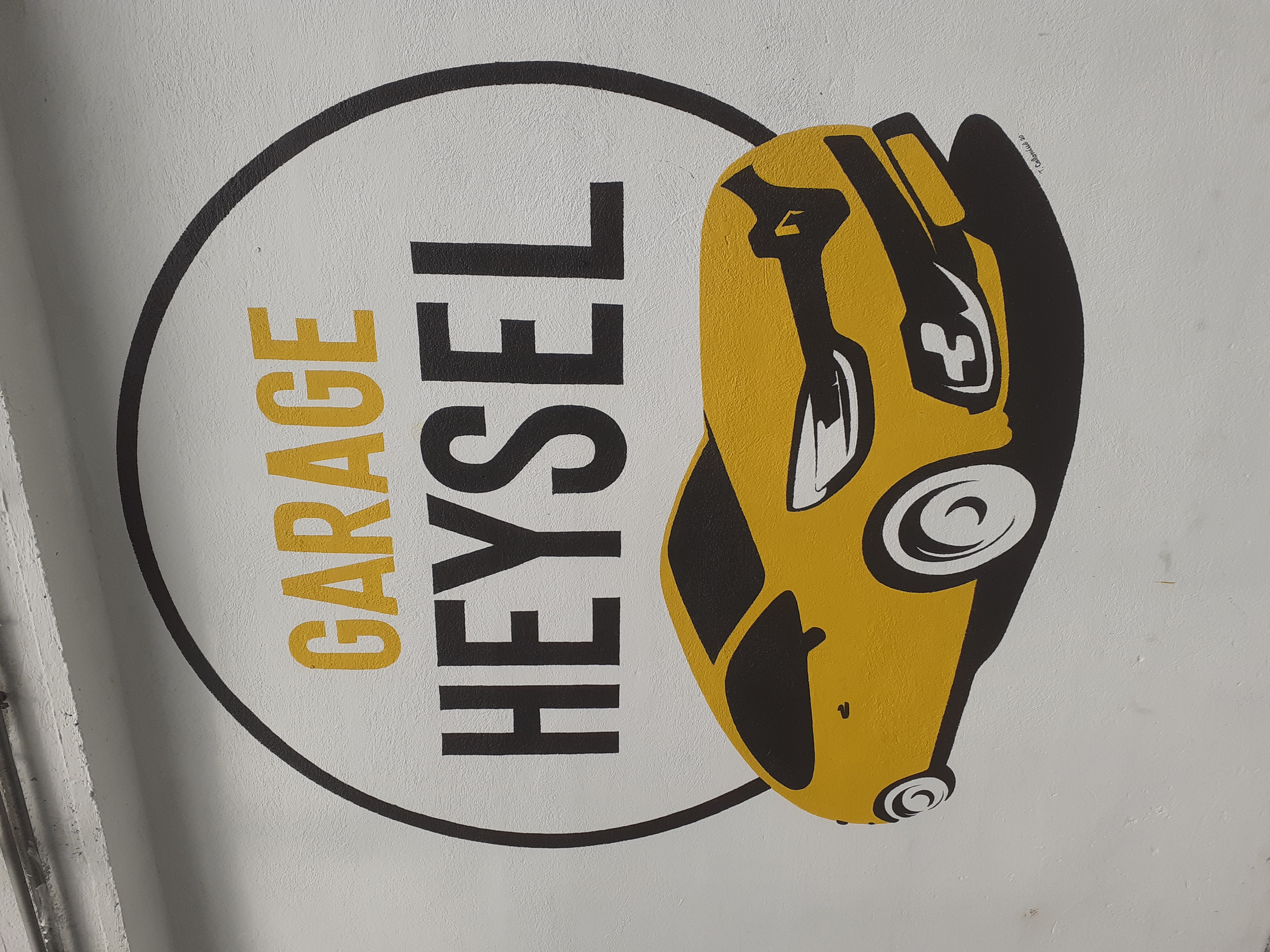 Détail du logo - Garage Heysel - Laeken..