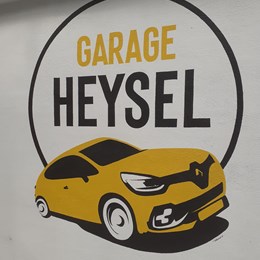 Détail du logo - Garage Heysel - Laeken..