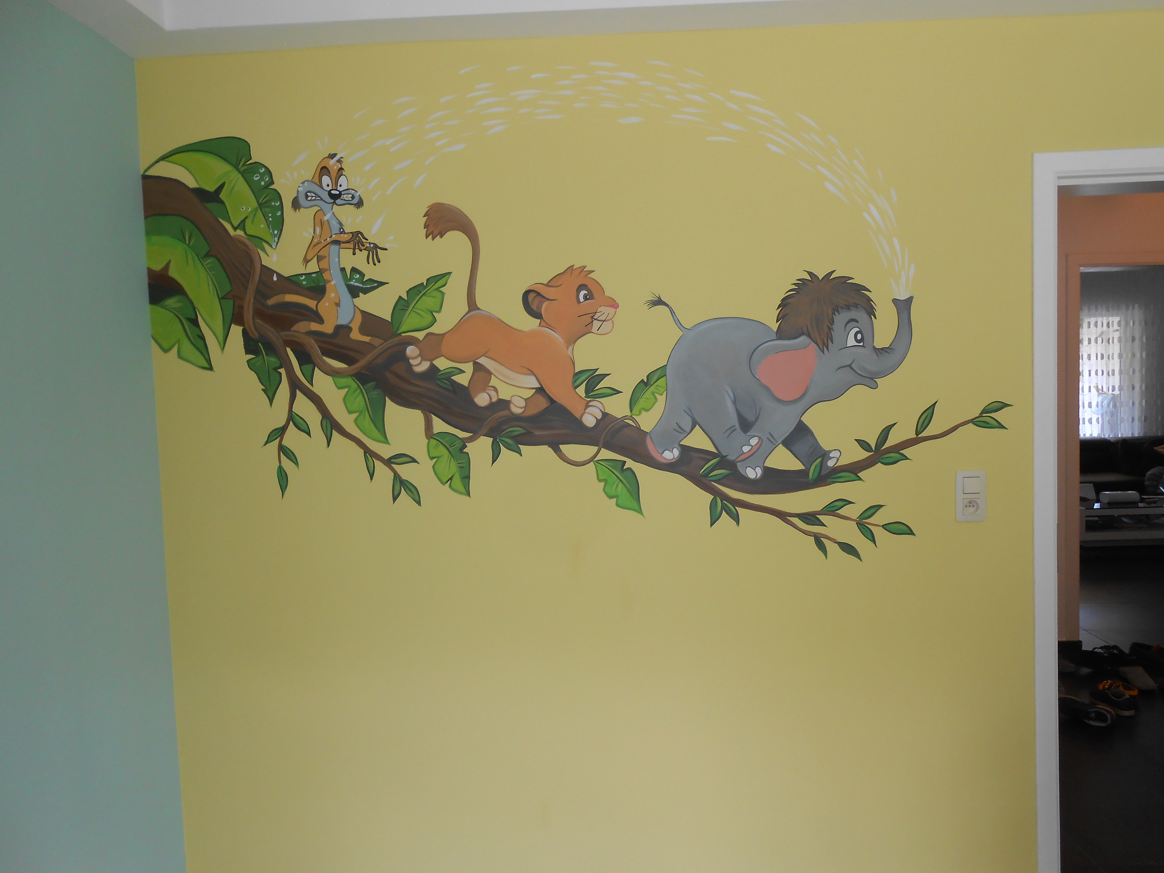 Fresque murale pour embellir et égayer les chambres d’enfants.