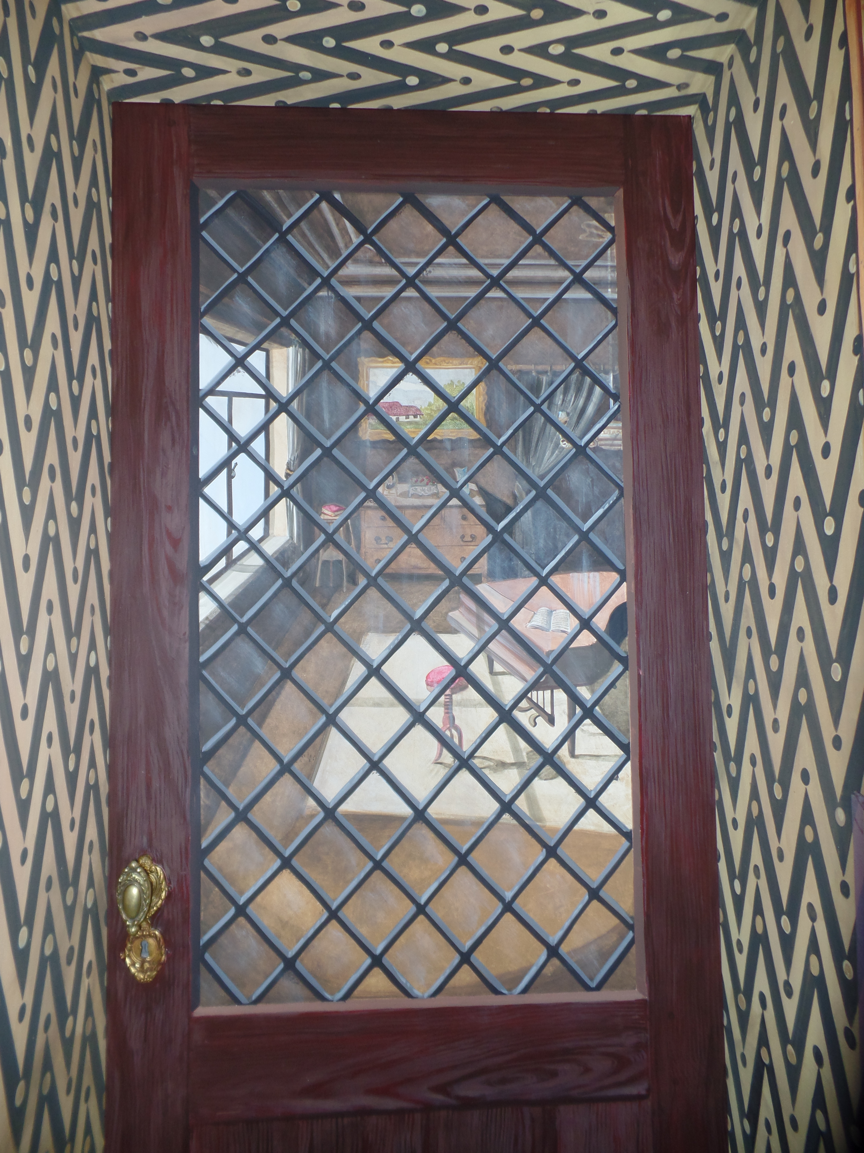 Détail porte Vermeer - Chapelle - Anderlecht