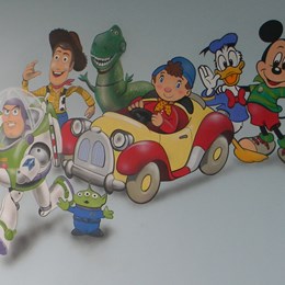 Fresque murale pour embellir et égayer les chambres d’enfants.