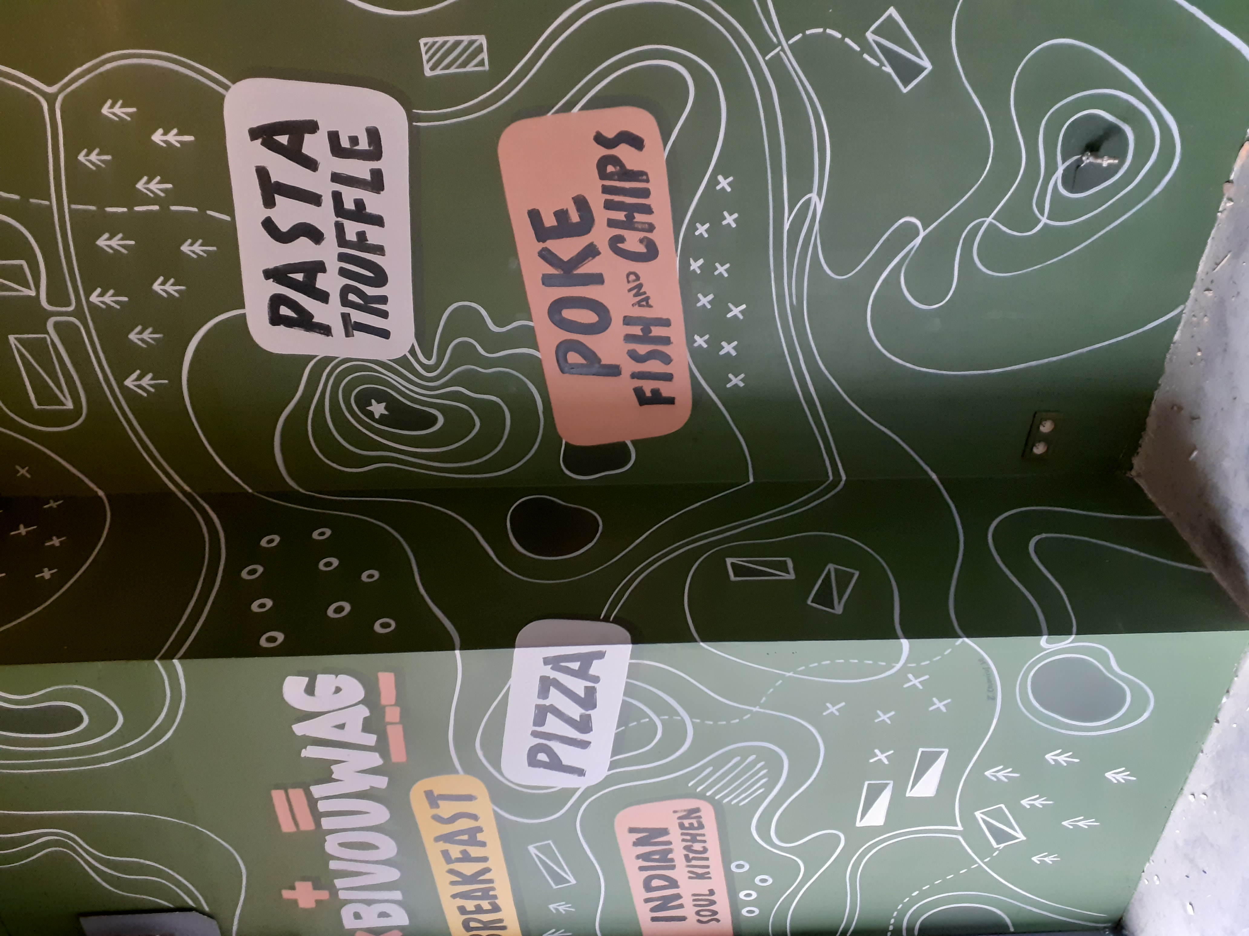 Détail de la reproduction de la carte indicative - Bivouwag - Waterloo