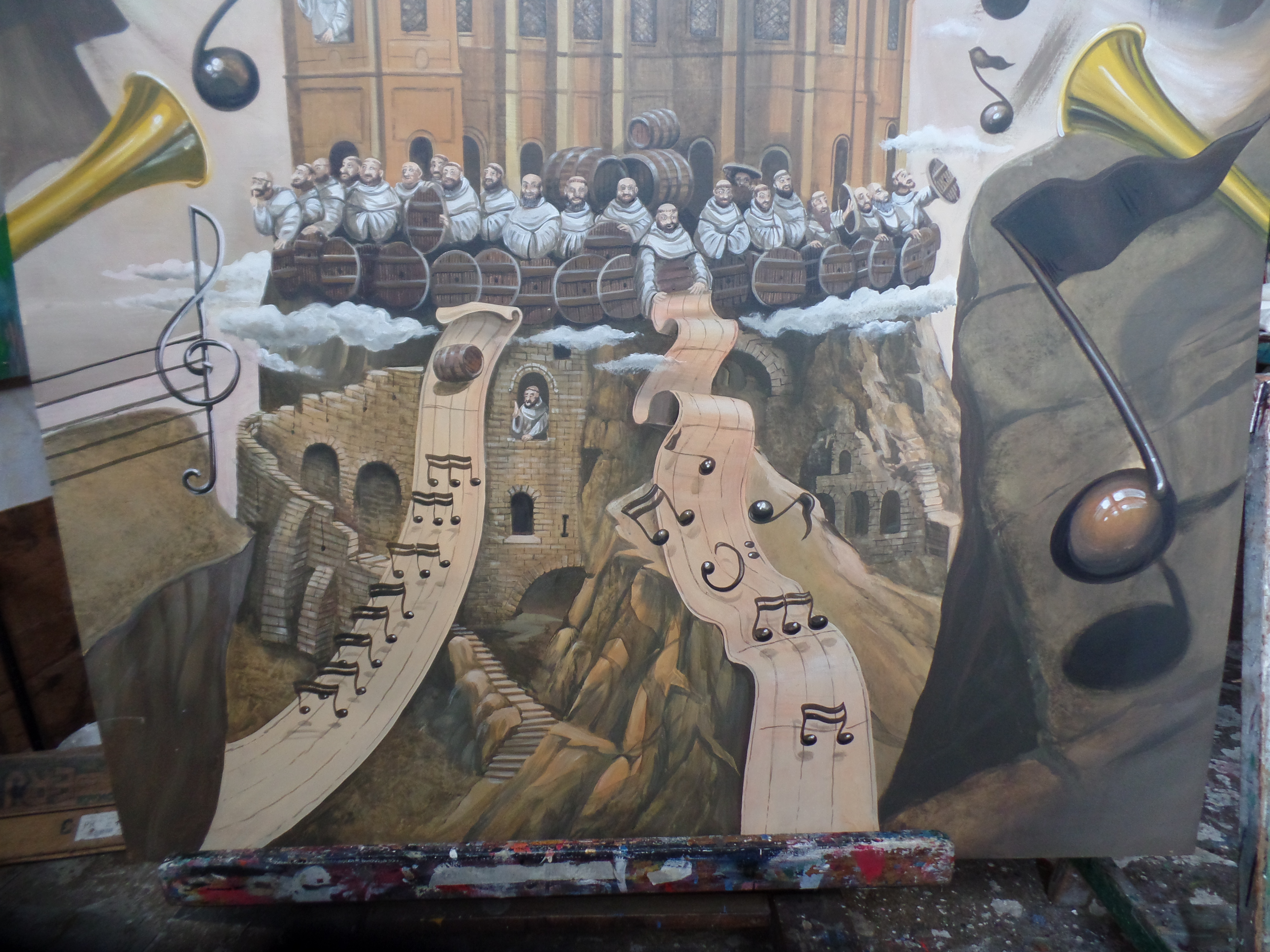 Dessin inspiré de la basserie de Grimbergen